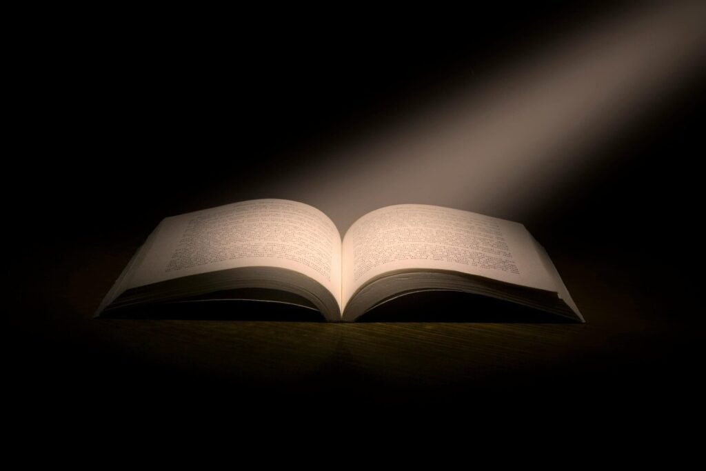 A book depicting an Akashic records reading